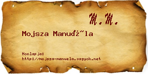 Mojsza Manuéla névjegykártya